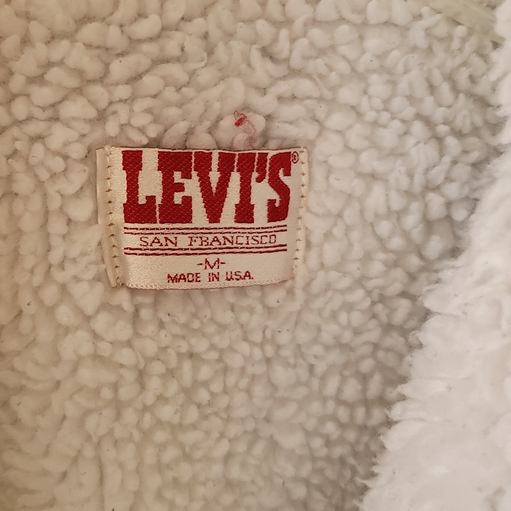 VINTAGE Levi's Sherpa Lined Jacket - Picture 10 of 12